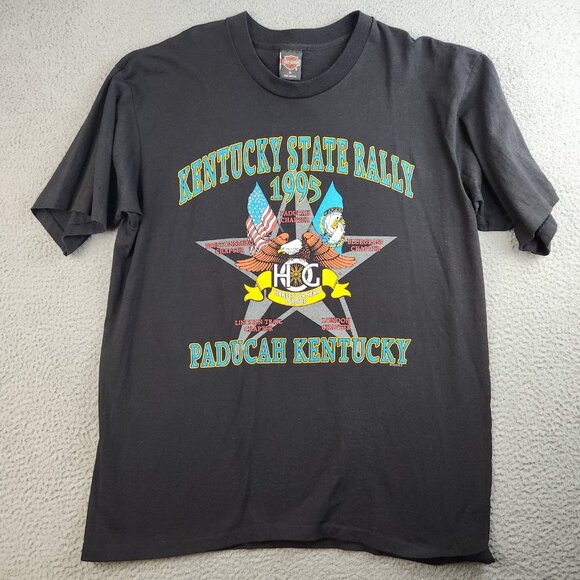 Harley-Davidson Other - Vintage Harley Davidson Shirt Extra Large 90s KY State Rally Single Stitch 1995